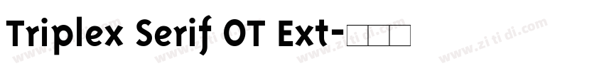 Triplex Serif OT Ext字体转换